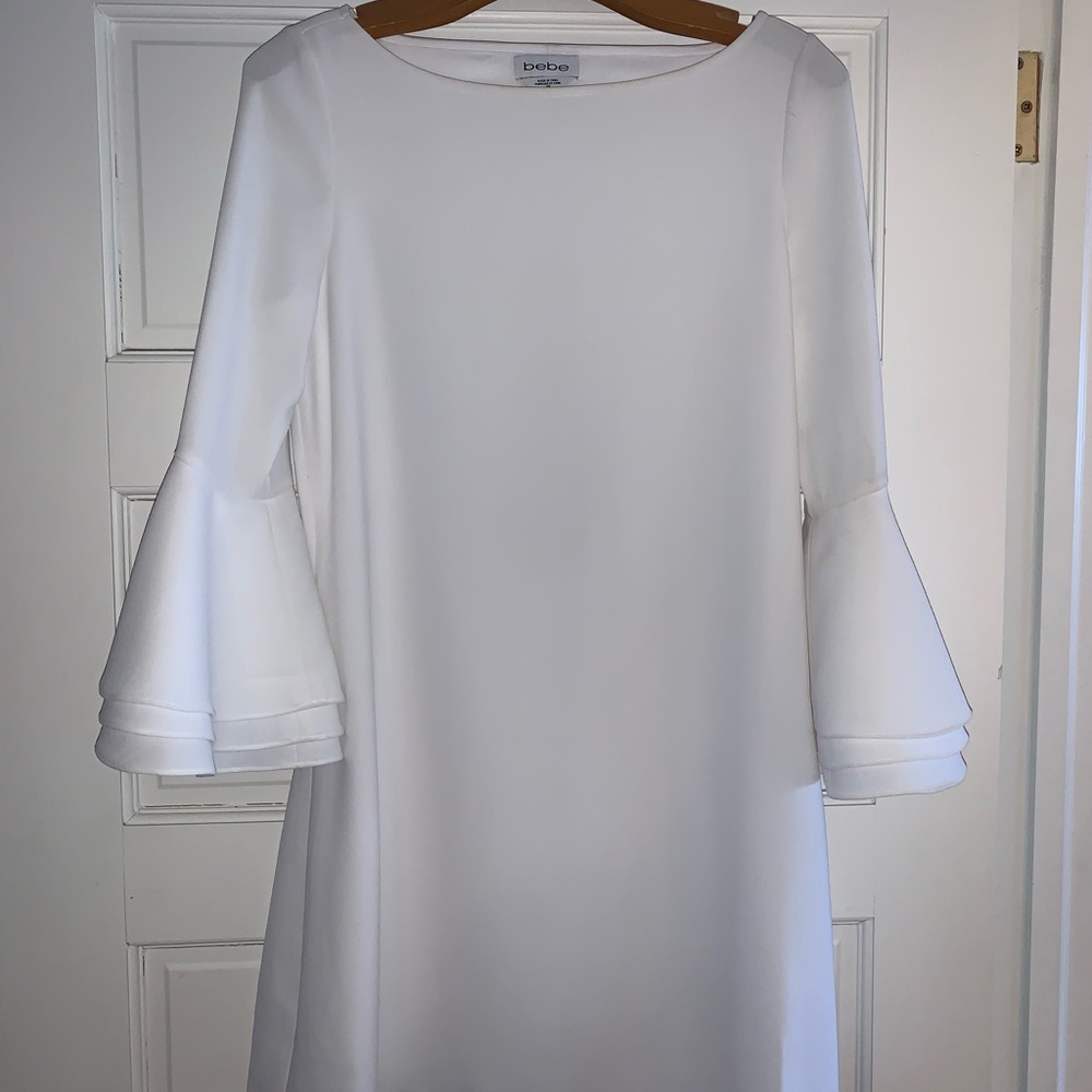 Bebe white cocktail dress